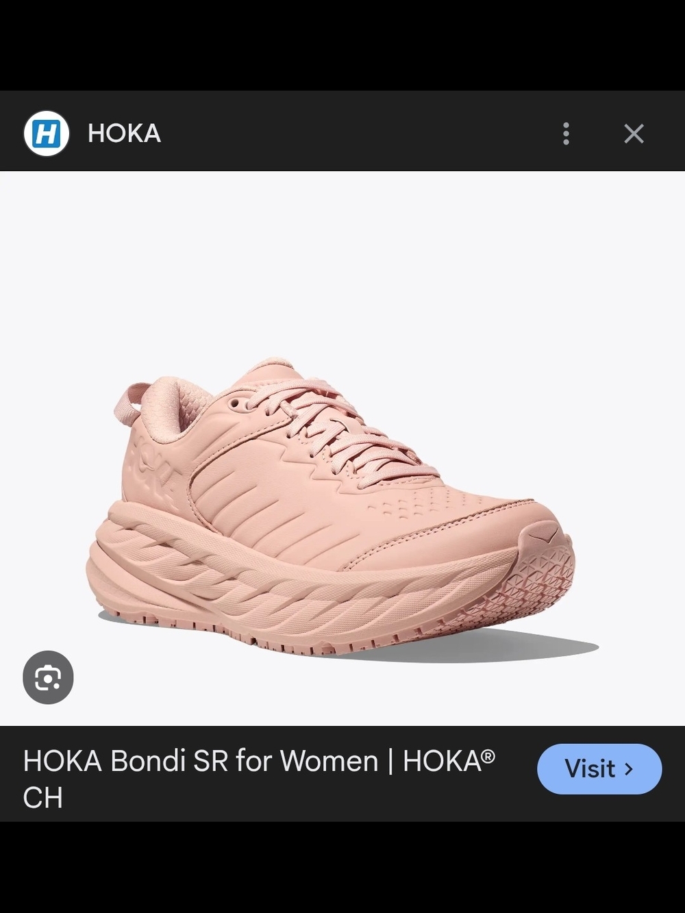 HOKA Women's Bondi SR Slip-Resistant Running Shoe - Pink
